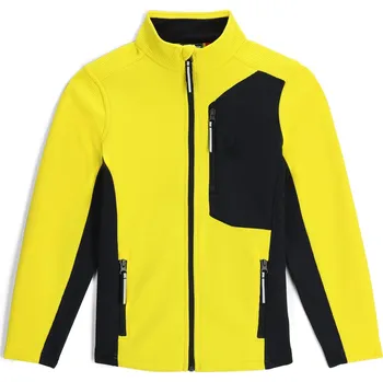 Pánská mikina Mikina SPYDER BOY BANDIT JACKET FLEECE - ACID YELLOW M