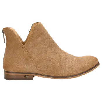 Dámské kozačky Kotníkové Boty Dámské Z Hnědé Velurové Kůže Wojas 5500263 37