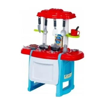 Dětská kuchyňka Wanyida Toys Dětská kuchyňka s příslušenstvím - červená/modrá