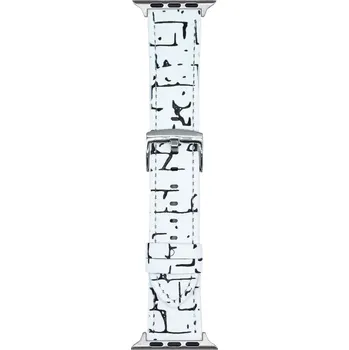 Příslušenství k chytrým hodinkám Koženkový řemínek s přezkou pro Apple Watch 42/44/45/46/49mm Barva náramku: Bílá