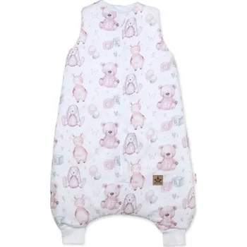 Spacák Spací vak s nohavičkami 88 cm, bavlna, Veselé hračky, bílá/hnědá