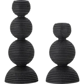 Svícen BLOOMINGVILLE Set 2 svícnů KIPP černý