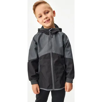 Dětská softshellová bunda s fleecem Street, Černá, Žíhaná Antracitová Velikost: 86/92