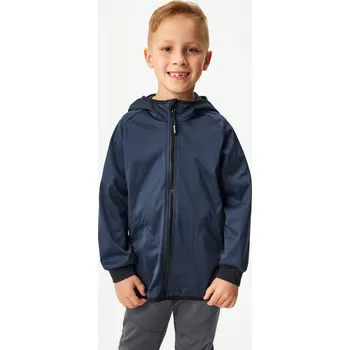 Dětská softshellová bunda bez zateplení pružná Basic, Tm. Modročerná Velikost: 140/146