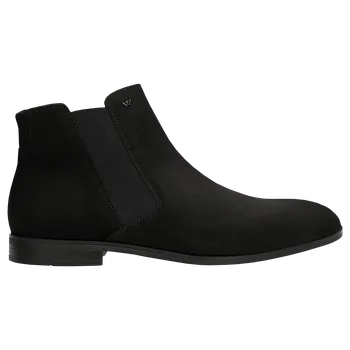 Pánské polobotky Černé Nubukové Pánské Chelsea Boty Wojas 2004121 40
