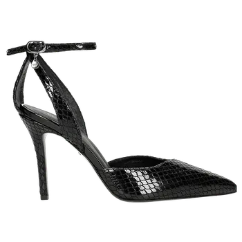 Dámské lodičky Elegantní Černé Kožené Dámské Lodičky Na Jehlovém Podpatku Wojas 3513131 40