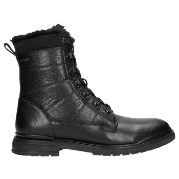 Pánské polobotky Vysoké Kožené Pánské Kotníkové Boty Se Zateplením Wojas 2408671 40