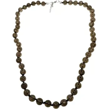 Náhrdelník Luxusní fazetovaná záhněda 8 mm – náhrdelník s chirurgickou ocelí