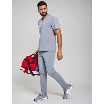 Zdravotnický oděv Pánské Kalhoty Basic - SHARK GRAY 0