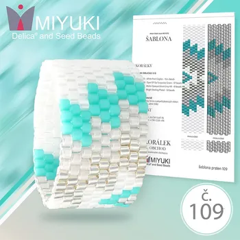 ostatní stavebnice Rukodělná korálková stavebnice MIYUKI. Stavebnice prstenu Native American style no. P109
