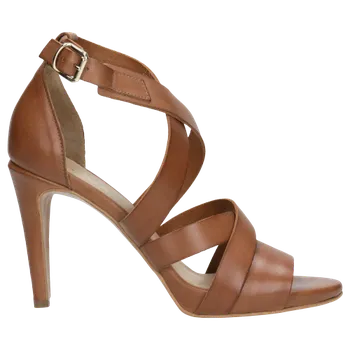 Dámské sandále Dámské Sandály Na Vysokém Podpatku V Hnědém Provedení Wojas 7604553 39