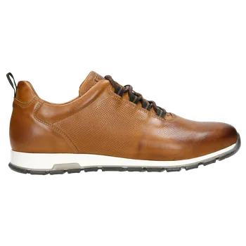 Pánské polobotky Kožené Pánské Sneakers V Jasně Hnědé Barvě Wojas 1003953 46