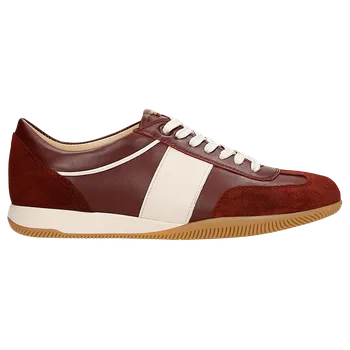 Dámské polobotky Bordové Dámské Tenisky S Bílými Vložkami Wojas 4634375 38