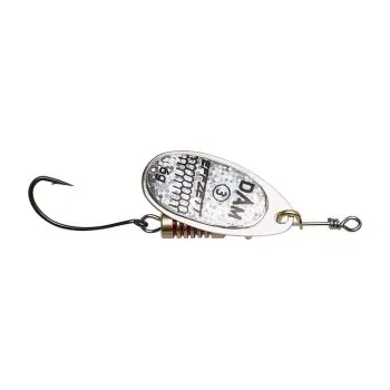 Umělá nástraha Dam třpytka Effzett Spinner With Single Hooks Sinking Silver - velikost 2 Hmotnost 4g
