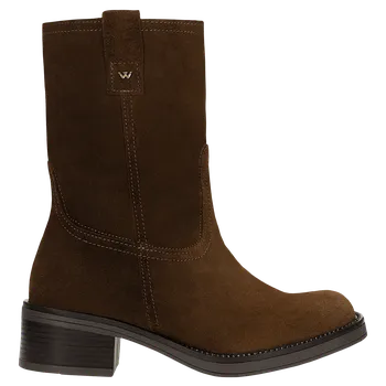 Dámské polobotky Hnědé Nazouvací Kotníkové Boty Na Nízkém Podpatku Wojas 5529762 40