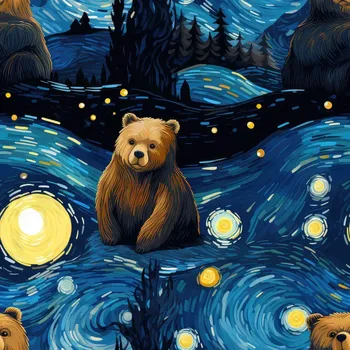 Úplet, Noční medvědi (E) (Top kvalitní úplet Bella digitisk)
