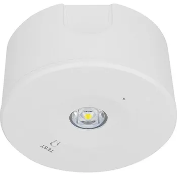 Nouzové osvětlení Přisazené nouzové svítidlo Daun O, 2W, 2Ah, 3h doba zálohy, antipanik, 6000K (ML-461.009.68.0, ML-469.006.68.0)