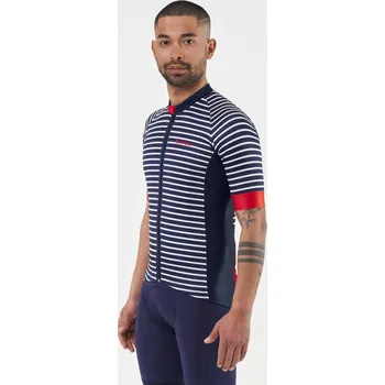 cyklistický dres Cyklistický dres PH EXPLORO HERITAGE SS - BLUE STRIPES 3XL