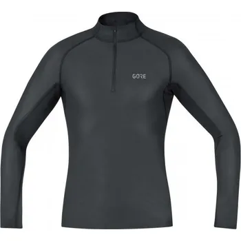 cyklistický dres Cyklistické triko - první vrstva Gore WS BLThermo Turtleneck+ zip - černá XXL
