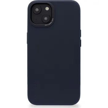 Pouzdro na mobilní telefon Kryt na mobil Decoded Leather BackCover Navy iPhone 14