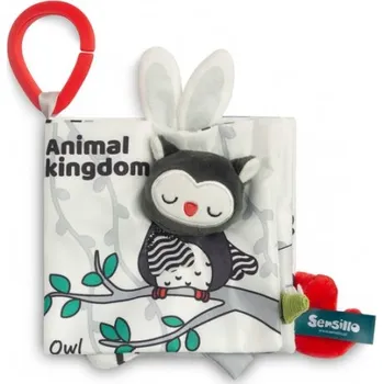 Kontrastní knížka pro miminko black&white - Sova