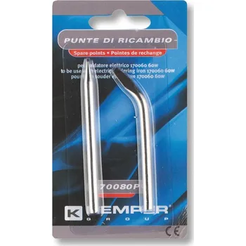 Páječka Kemper Pájecí hroty rovný a zahnutý (průměr 4,9 mm)