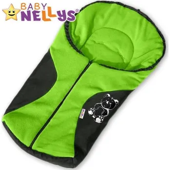 Příslušenství pro přepravu dětí Fusák nejen do autosedačky Baby Nellys ® POLAR - zelený medvídek