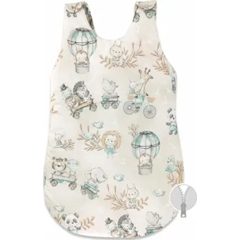Spací pytel pro miminko Spací vak 70 cm, ZOO na cestách - cappuccino/mátová