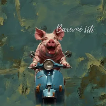 Úplet, Prase na skútru, panel (E) (Top kvalitní úplet Bella)