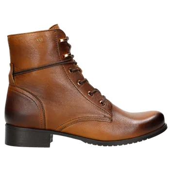 Dámské polobotky Světle Hnědé Dámské Šněrovací Boty Wojas 6407853 37