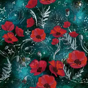 Úplet, Máky na petrolejové (E) (Top kvalitní úplet Bella digitisk)