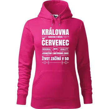 Pánská mikina Dámská mikina Narození královny Velikost (žena): M, Vyberte barvu: Purpurová