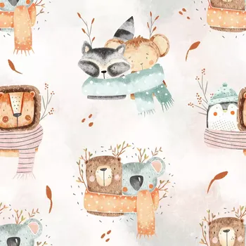 Úplet, Zvířátka v šále (E) (Top kvalitní úplet Bella digitisk)