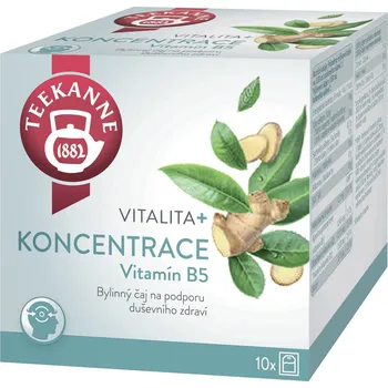 Čaj TEEKANNE Vitalita a Koncentrace s vitamínem B5, 10x1.8g