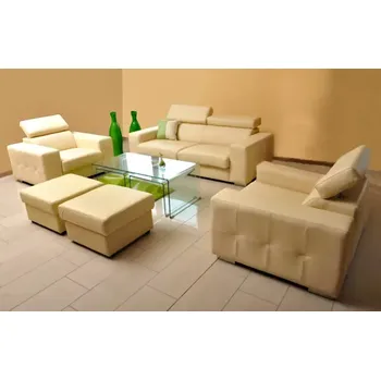 Sedací souprava ASKONT Etna Kožená sedací souprava 3-1-1 S rozkládáním / bez rozkládání