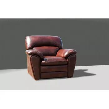 Křeslo Askont Rajko 1M: Kožené křeslo brownish