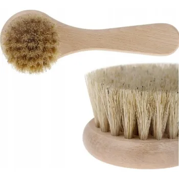 kartáč na vlasy Dřevěný velký kartáč s pevným přírodním vlasem, přírodní