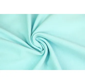 Úplet elastický BIO modrý světlý