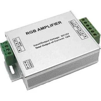 LED osvětlení RGB zesilovač 144W - Tříkanálový 12V a 24V zesilovač pro zvýšení výkonu RGB kontroleru LED pásků RGB, max 144W