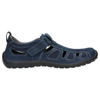 Pánské polobotky Tmavě Modré Pánské Letní Boty Z Přírodního Veluru Wojas 215676 41