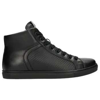 Pánská obuv Černé Pánské Tenisky S Ozdobnými Reliéfy Wojas 2402671 47