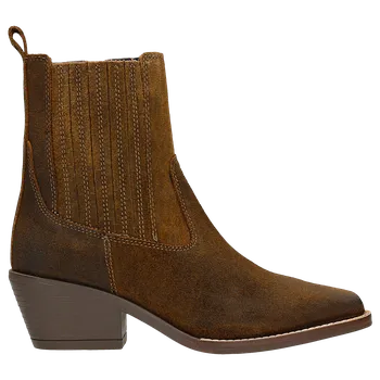 Pánské polobotky Hnědé Kotníkové Boty Ve Stylu Kovbojských Bot Wojas 5529462 37