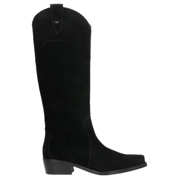 Dámské kozačky Černé Kožené Kovbojky Dámské Na Podzim Wojas 7103961 36