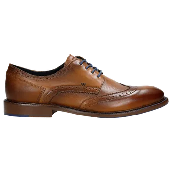 Pánské polobotky Hnědé Šněrovací Polobotky Pánské V Oxfordském Stylu Wojas 1001853 41