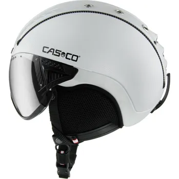 Lyžařská helma Casco SP-2 Carbonic Visor Weiss - bílá M