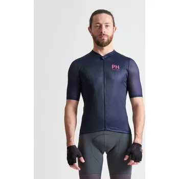 cyklistický dres Cyklistický dres PH+ COSMO JERSEY SHORT SLEEVES - BLU RAINBOW POIS L
