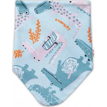 Šátek Baby Nellys Dětský šátek na krk Krokodýl Eda