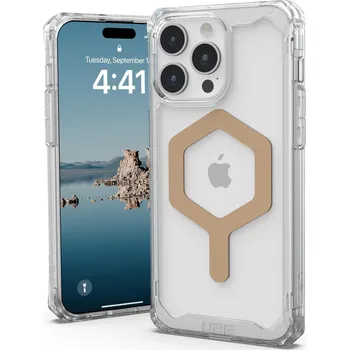 Pouzdro na mobilní telefon Kryt na mobil UAG Plyo MagSafe Ice/Gold iPhone 15 Pro Max