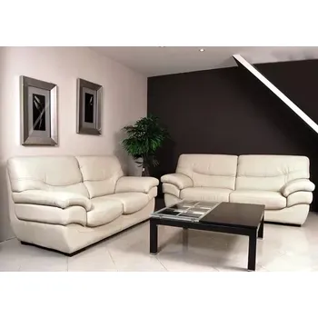 Sedací souprava ASKONT Genua Kožená sedací souprava 3-2-1 S rozkládáním / bez rozkládání