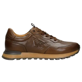 Pánské polobotky Hnedé Tenisky Z Brúsenej Kože Wojas 1020152 40